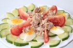 Легкий салат с тунцом