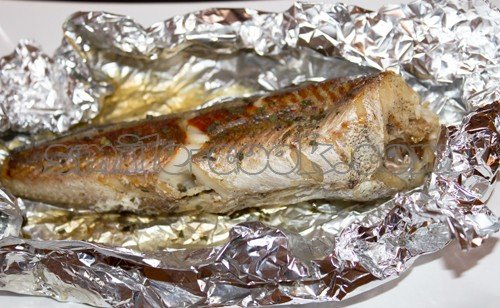 рыба, запеченная в фольге рыба, запеченная в фольге