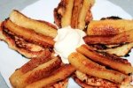 Сырники с жареными бананами