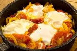 Испанская яичница с овощами - пиперада