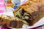 Мраморный кекс с кокосовой стружкой