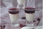 Панна котта с желе из каркаде c корицей